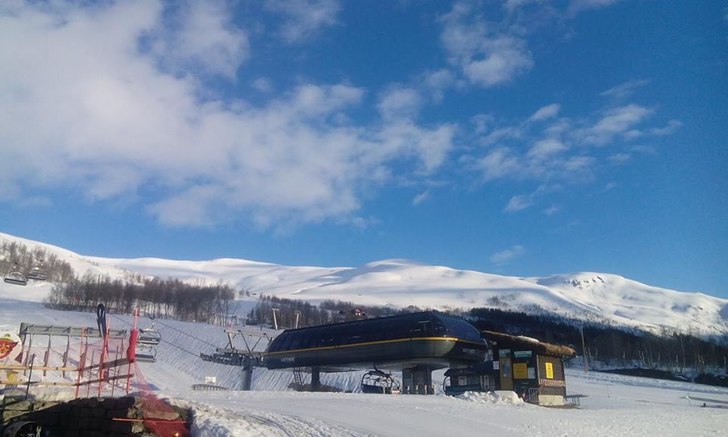 Sol og nydelige forhold!
Fint vær, svak vind og -.