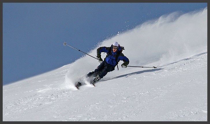 Marsfjället bjöd för ovanlighetens skull på su. Foto: Henrik Persson. Åkare: Anders Johansson.