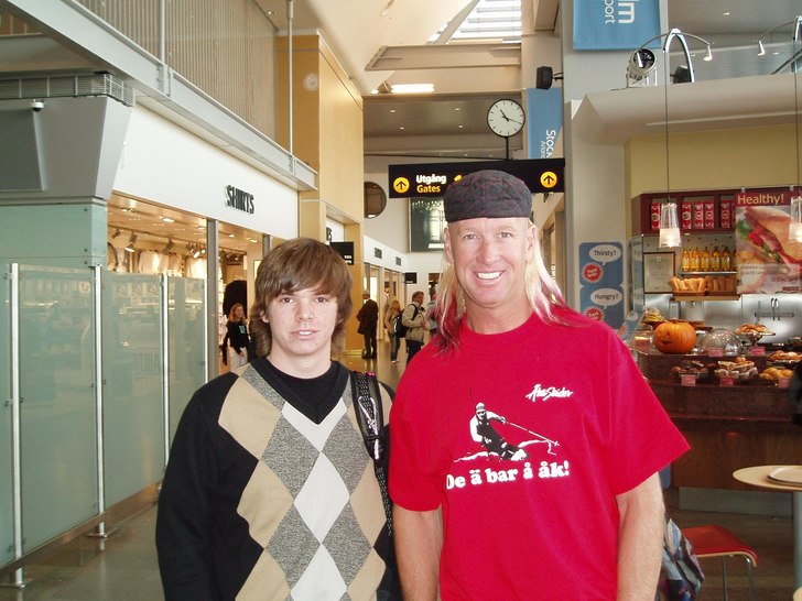 Jag träffade Glen på Arlanda och det visade sig . Foto: Per Andersson.