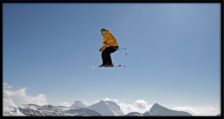 Parken i Cervinia. Foto: Adam Jonsson. Åkare: Robin Ljungqwist.
