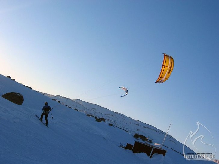 Snökite när den är som bäst.. Foto: SamHansson. Åkare: Lars.