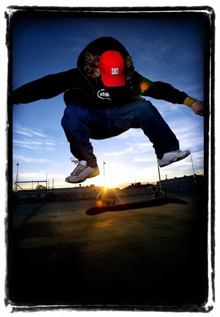 Jonas och jag hade en lugn dag 
efter jobbet. Jag. Foto: Tobias Ivarsson. Åkare: Jonas Prim.