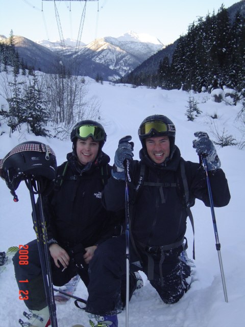 Bilden är tagen efter sista åket efter en av de . Foto: Pär Wikström. Åkare: Adam Hedström, Per-Martin Ekman.