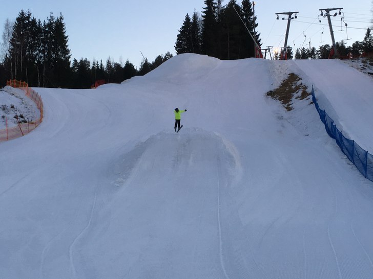 Skarpt føre - fine forhold
Middagsåsen fortsette.