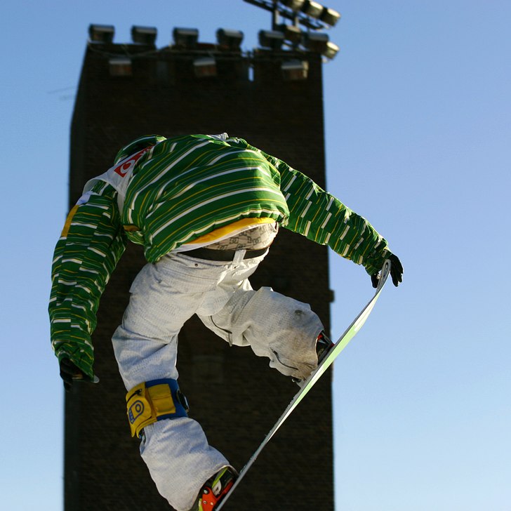 Framför klocktornet, Stockholms Stadion. Foto: Fredrik du Rietz.