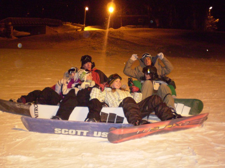 nåra av bästa åkarna ;D. Foto: Kommer ej ihåg ;D. Åkare: Emma, Emma, Felicia, Johan, Jonas och bruden ;D.