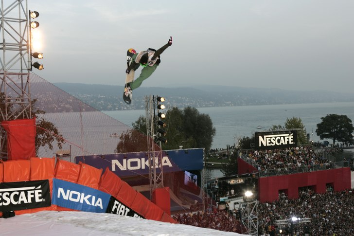 Foto: Felix Frey. Åkare: Markus Keller (SUI) convinced the judges with tricks as the Backflip Double Shifty.