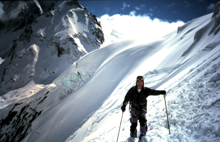 Vallé Blanche i mars 2001.. Åkare: Rikard.
