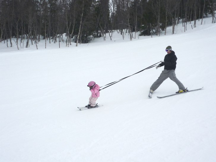 full fart utför ... Foto: Peter Andersson. Åkare: Stefan Andersson / Felicia Andersson.