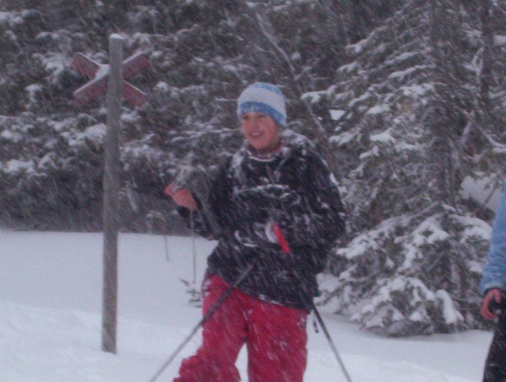 en dag på längden med grymt mycke snö....:):). Foto: malin blomquist. Åkare: Anna Hjalmarsson.