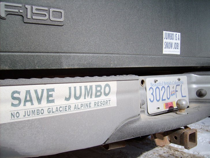Anti utbyggnad Jumbo Glacier. Foto: Henrik Thk. Åkare: DÄTFAU.