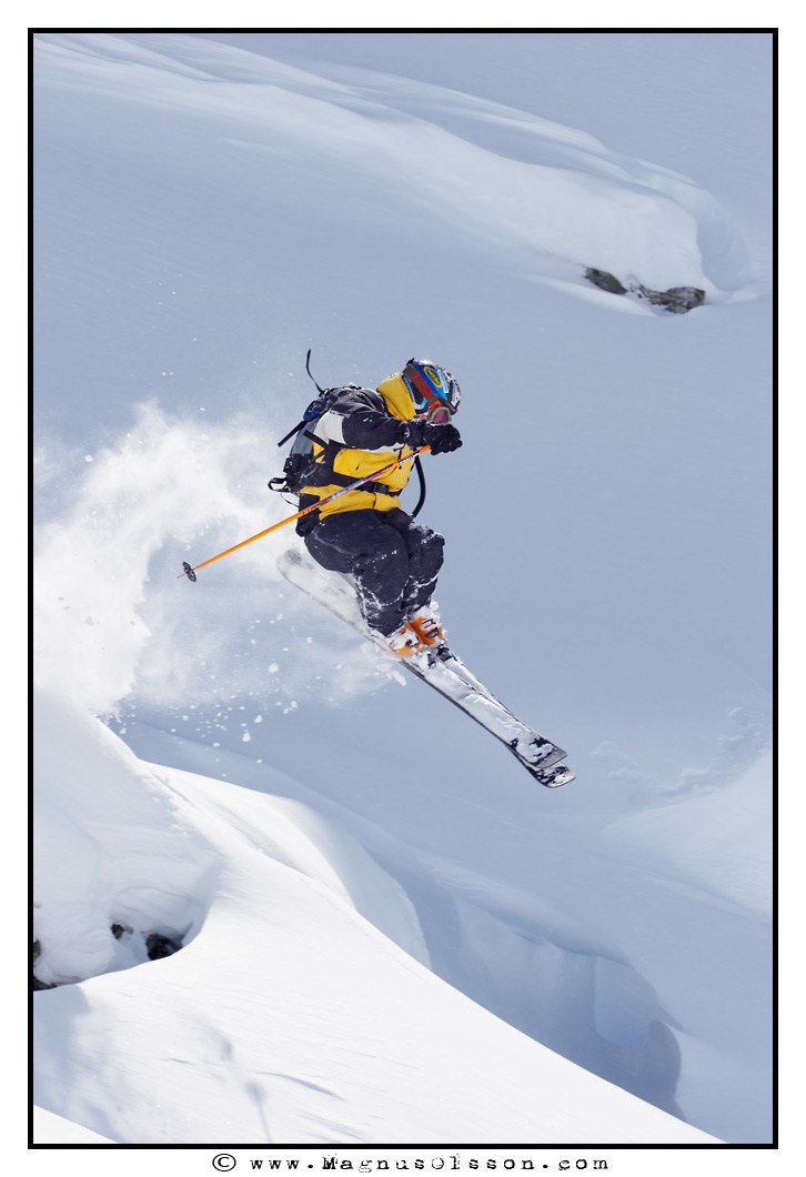 Vi hade plåtat högre upp på berget, men gett up. Foto: Magnus Olsson. Åkare: Rick Nånting.