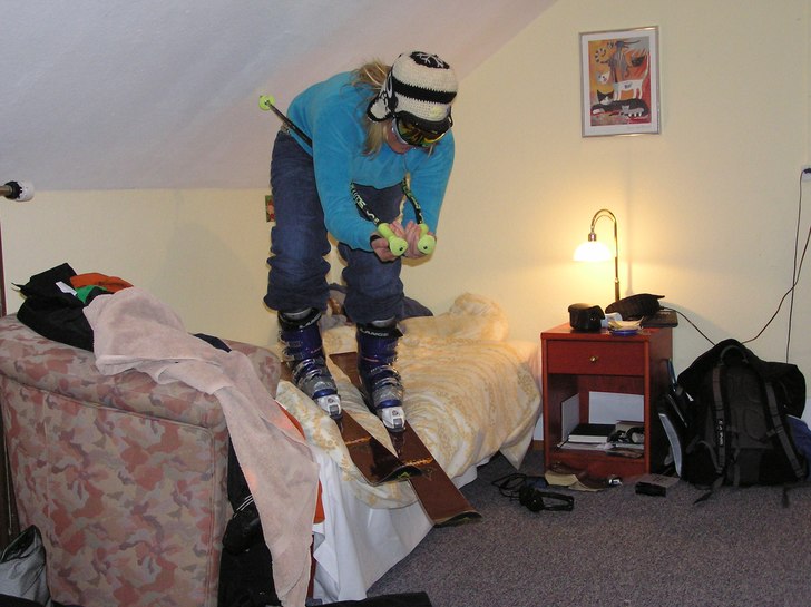 i ski wherever i want, dude!. Foto: Anna. Åkare: Maja.