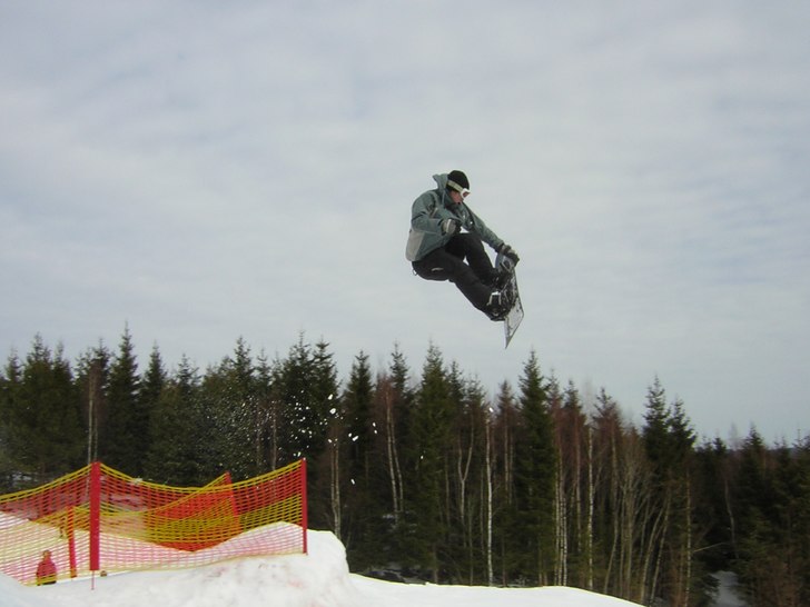 trillade en timma senare så att ett revben pajjad. Foto: Fredrik. Åkare: jag.