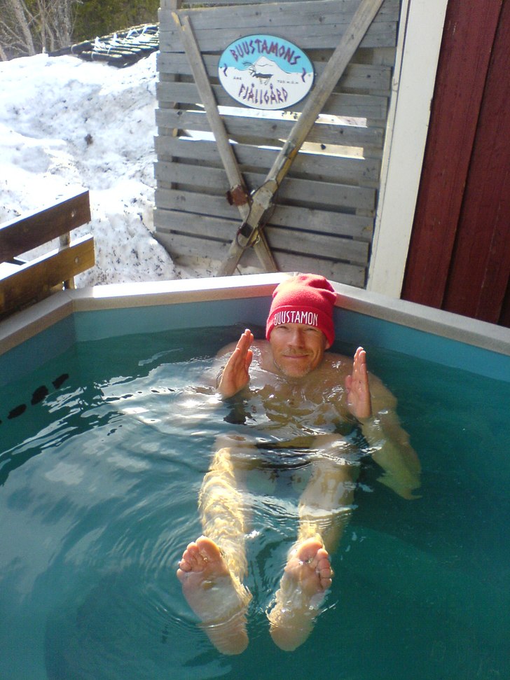 Mats Mäki gör "lilla gubben". Foto: Mats Mäki. Åkare: Mats Mäki.