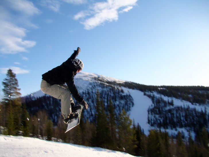 Inte mycket till trick men en otroligt bra bild lj. Foto: Isak Andersson. Åkare: Christoffer Krantz.