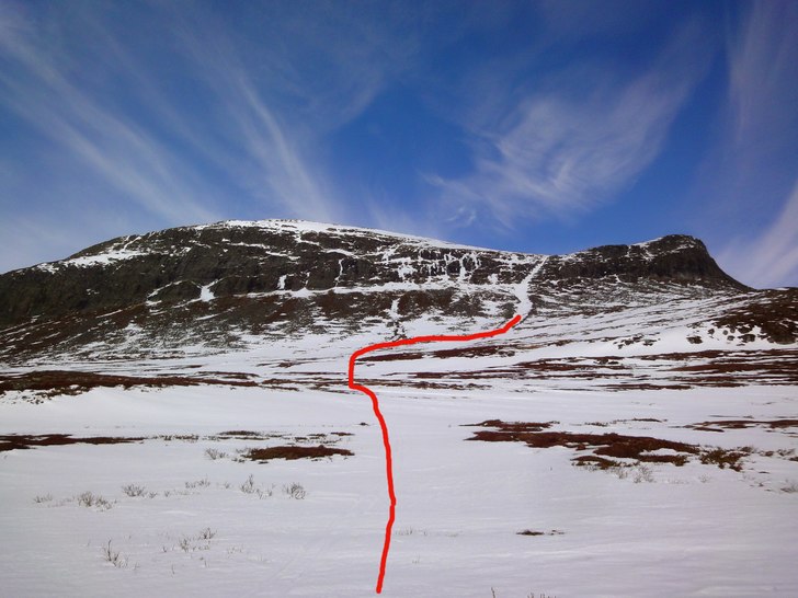 Bilden tagen nedifrån sjön, avslutningen av åke. Foto: Mattias Skantz.