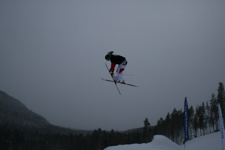 3: a i seniorklassen på skifix big air 2009. Foto: Johan Lundberg. Åkare: Martin Franklin.