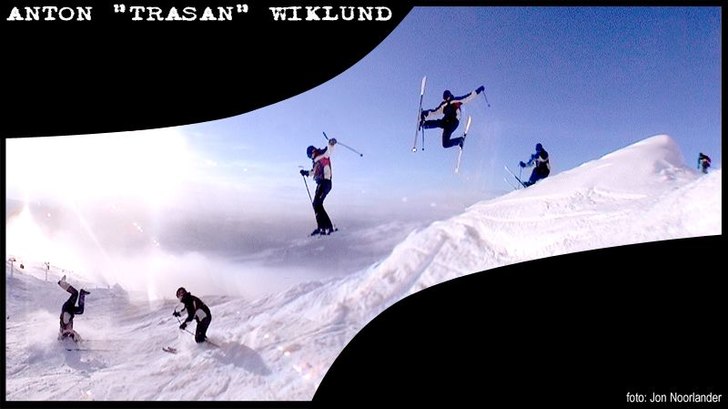 Anton hade inte kollat hur lång landningen var oc. Foto: Jon Noorlander. Åkare: Anton Wiklund.