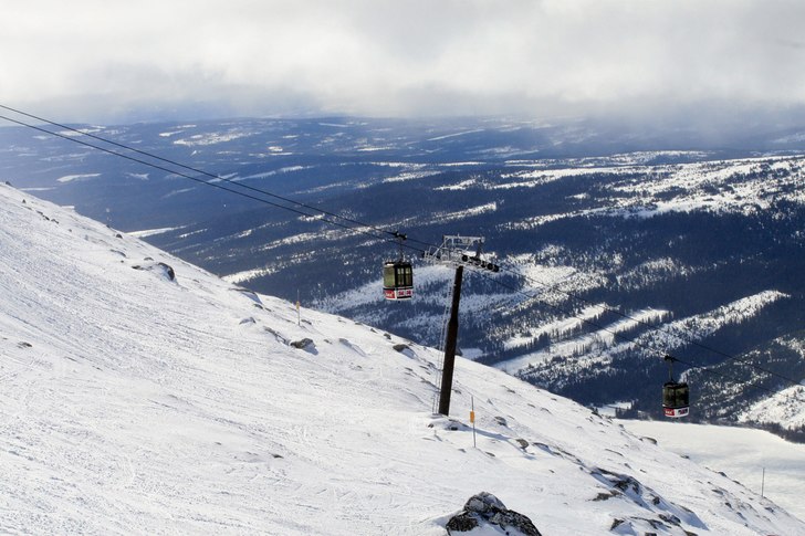 Härlig sensäsong uppe på Åreskutan. Dagen inna. Foto: Jonas Emilsson. Åkare: Olympiagondolen.