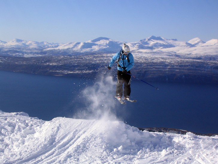 en fin dag i Narvik. Foto: Mats Karlsson. Åkare: Jörgen Eriksson.