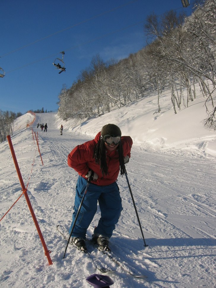 Jamen, jag kanske åker så fort och farligt så d. Foto: Det var jag det. Åkare: Sanna Skrotis Österberg.