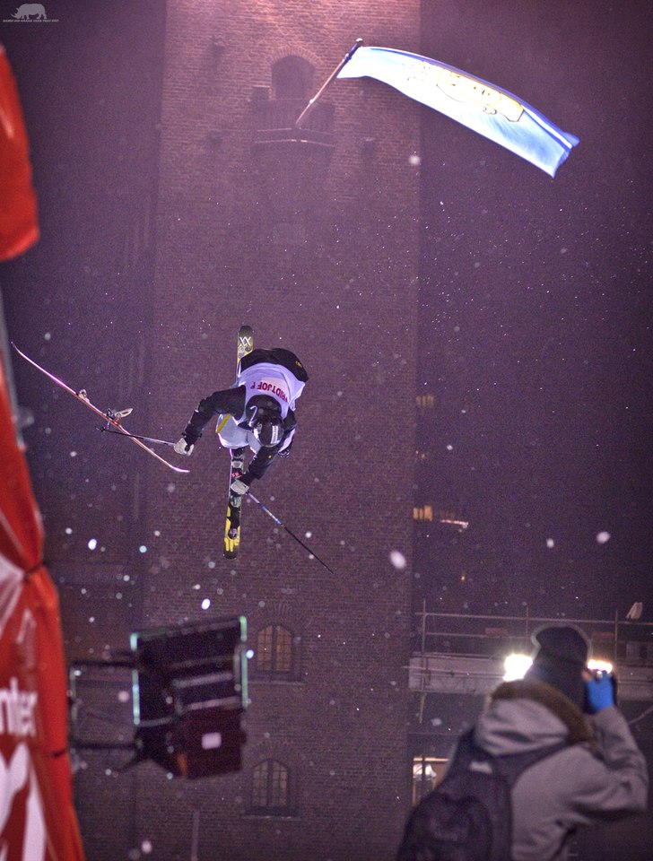 Fridtjof Fredricsson någon sekund efter att han t. Foto: Håkan Nyberg. Åkare: Fridtjof Fredriksson.