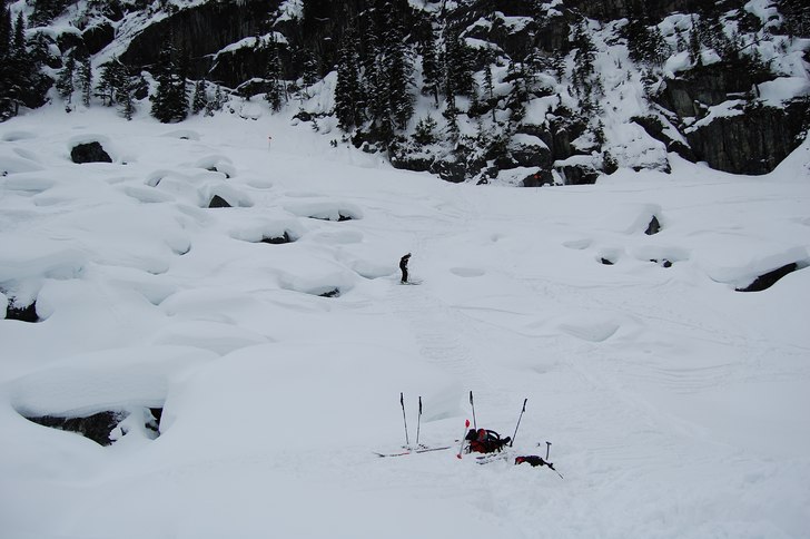 Efter att ha slaktat "pillowsen" byggde . Foto: Oskar Stenseke.