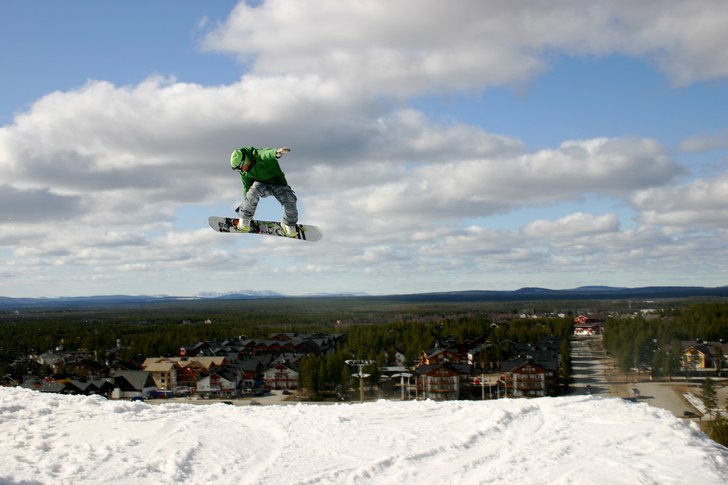 I spent the beginning of the month of may in Ruka . Foto: Jurgen Haider. Åkare: Brian Wolfe.
