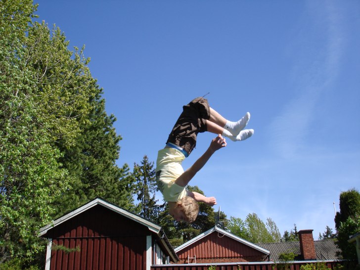 backflip igen..... Foto: bror. Åkare: jag.