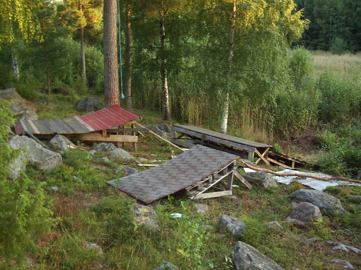 min bakgård.. Foto: Fredrik Malmsten.