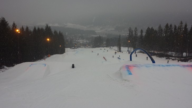 Det snør det snør!
Endelig,  nå daler natursnø.