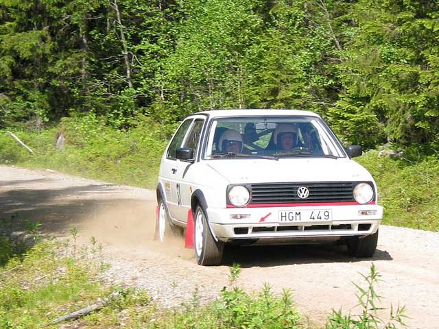 Specialsträcka 2 på RS-cuptävlingen Hemlingssnu. Foto: mariasmotorsport.com. Åkare: Jens Persson.
