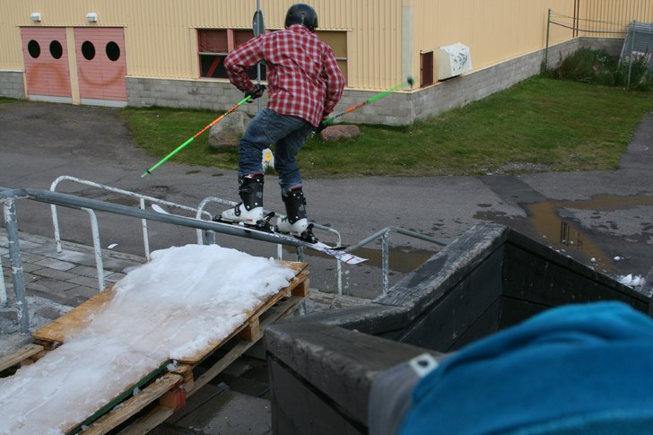 Linus valde väl inte bästa vinkeln eller hade de. Foto: Linus Thornberg. Åkare: Jag.