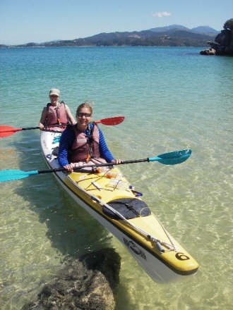 Vi var ute på en tre dagars kajaktur uppe i Abel . Foto: Pecu Rivas, Argentina. Åkare: Jag(bak), Hanneke(fram).