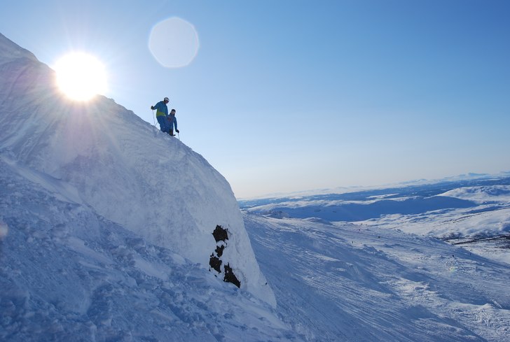 kikas ut lite innnan droop. Foto: Anders Norström. Åkare: Johan Eriksson, Lill Johan.