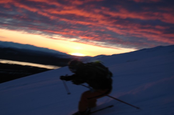 Sista åket och bilden för dagen, tyvärr så är. Foto: Fredrik Persson. Åkare: Kristian Persson.