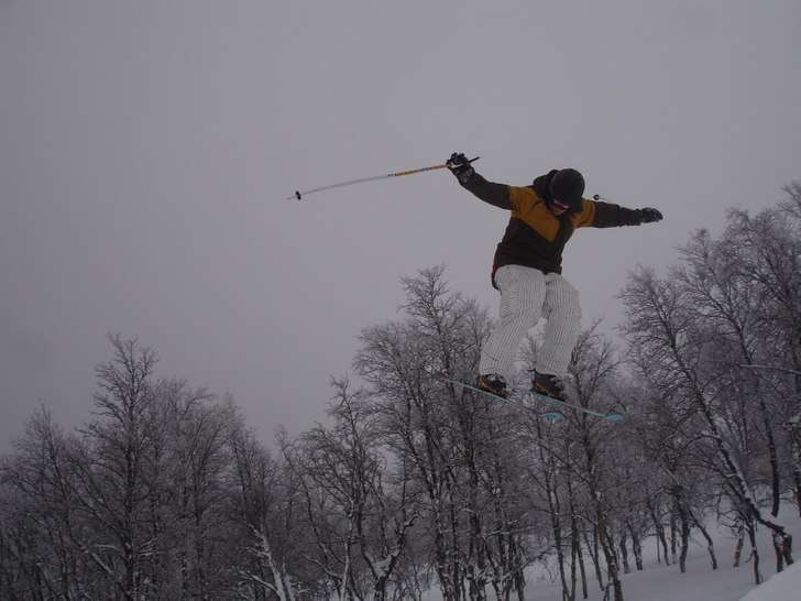 Magnus kan göra 180 (chill!). Foto: Simon Berggren. Åkare: Magnus Berggren.