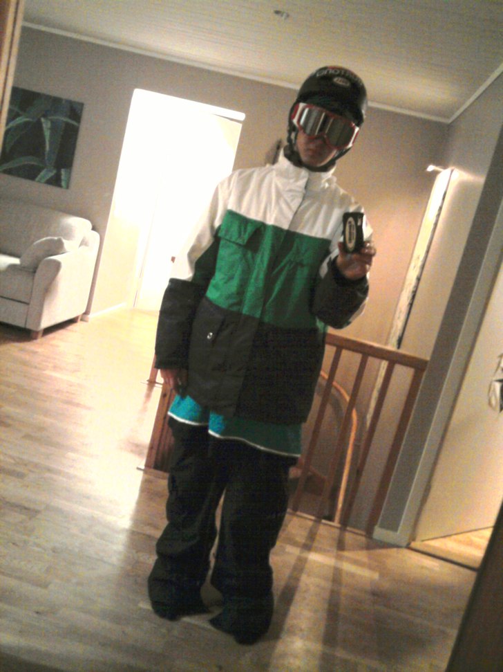 Årets ena out-fit :). Foto: Jag. Åkare: Jag.