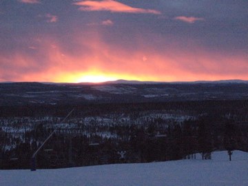 finfin solnedgång i Idre  :P. Foto: Jag eller syrran.
