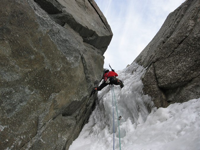 Första liften upp klockan 8.30 från Chamonix. Vi. Foto: Christian Türk. Åkare: Ispremiär 2007/2008 på Modica.