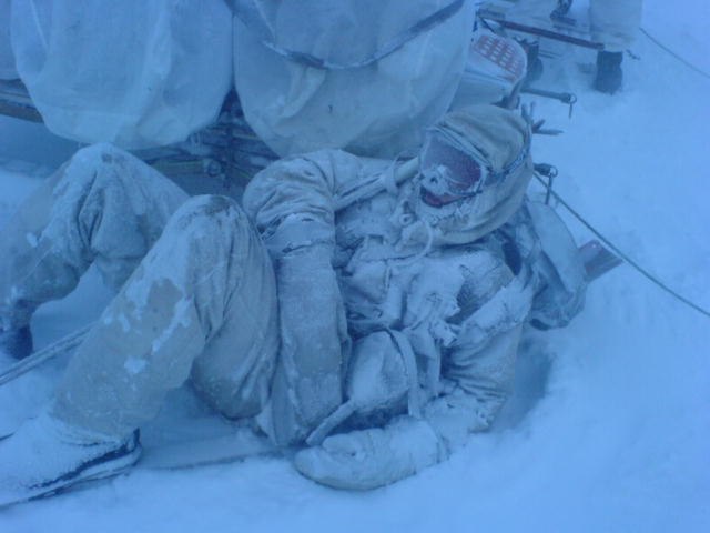 Snöstorm på fjället..  komatroll. Foto: Bengtsson.