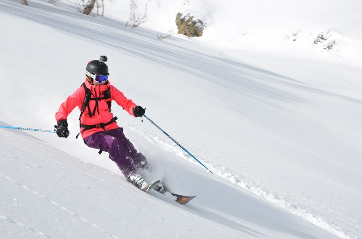 Backcountry åkning i Indien Gulmarg. Det var en v. Foto: Mats Vestin. Åkare: Felicia Vestin.