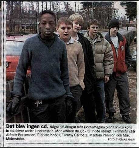 mina kompisar fick inte kila iväg och titta på e. Foto: Tomas Ahlin. Åkare: mina 5 polare.