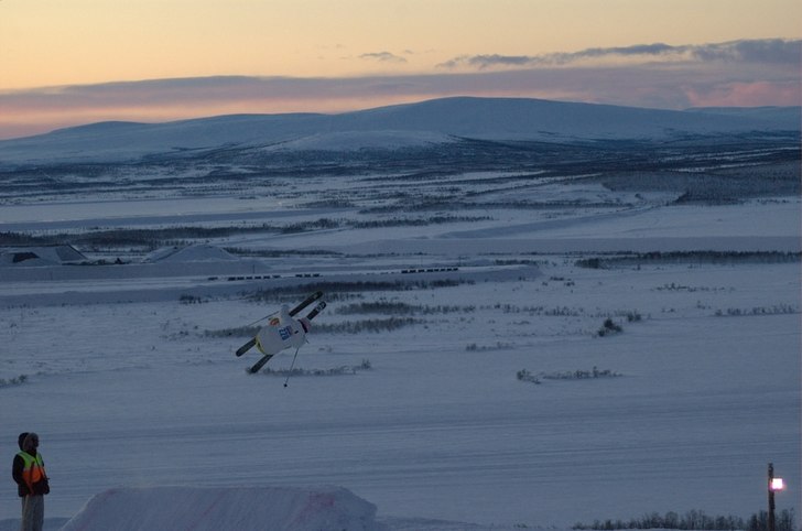 Switch cork 5 under SlopenOpen. Foto: Andreas Z. Framnes. Åkare: Ukjent kille.