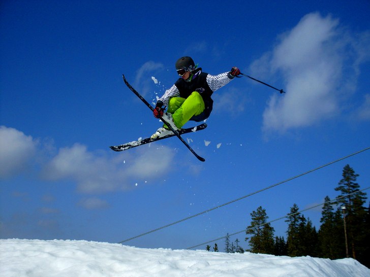 Den dagen fanns det inte mkt att klaga på. Foto: Johan Nordhag. Åkare: Oskar Bergsman.