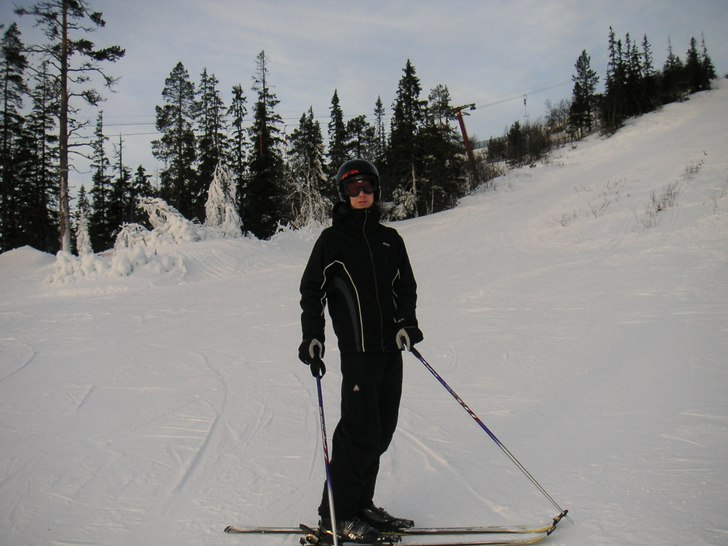 Ute i backarna även dagen efter nyårsafton!. Foto: Andreas Thelander. Åkare: Kalle Andersson.
