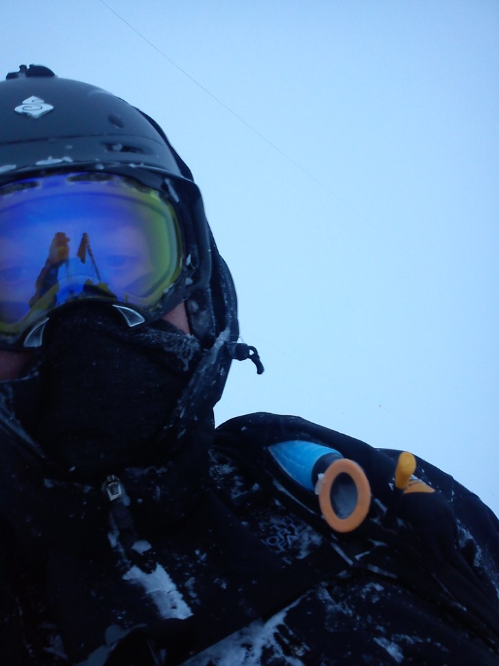 Whiteout. Foto: Självporträtt. Åkare: Mats Näslund.