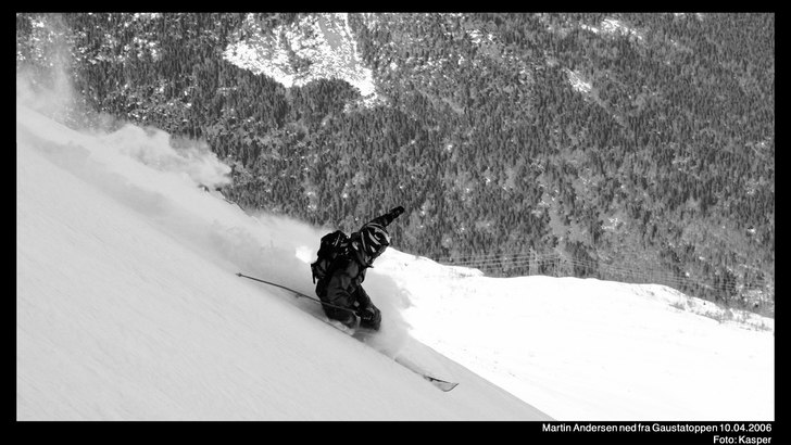 Topptur påsken 06. Foto: Kasper Sohlberg (jag). Åkare: Martin Andersen.