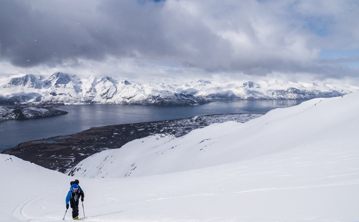 Det jobbigaste med att topptura i Lyngen är att u.